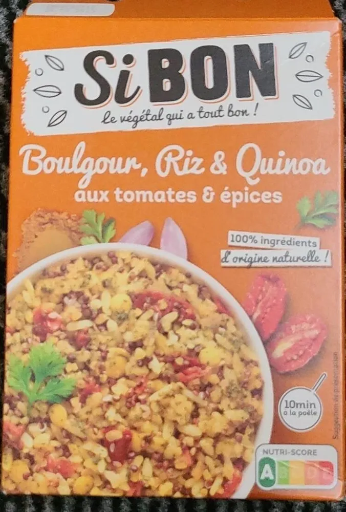 Boulgour riz et quinoa aux tomates et épices