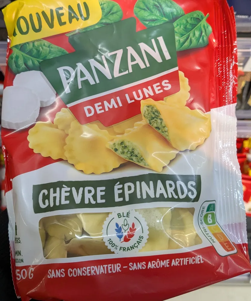 Demi Lunes Chèvre Épinards
