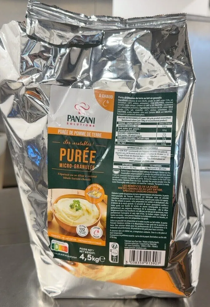 Purée micro-granulée