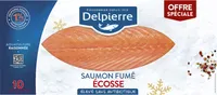 Saumon fumé écosse 10 tranches Delpierre