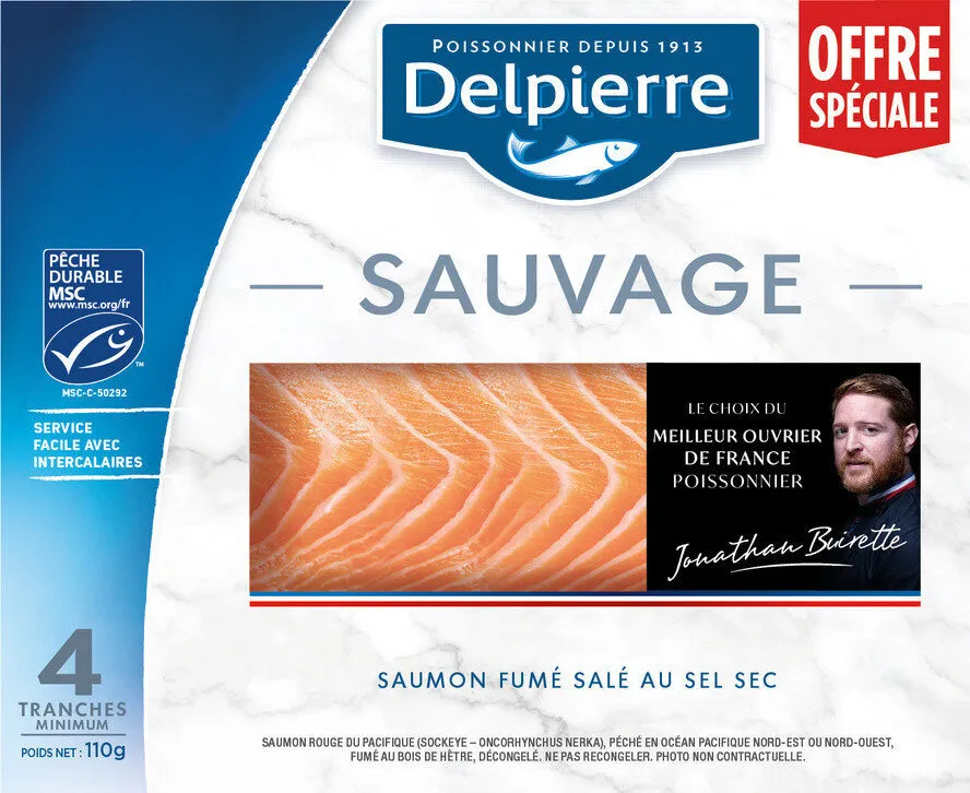 Saumon fumé sauvage sockeye