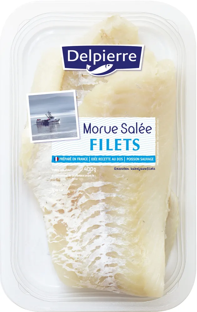 Filets de morue salée