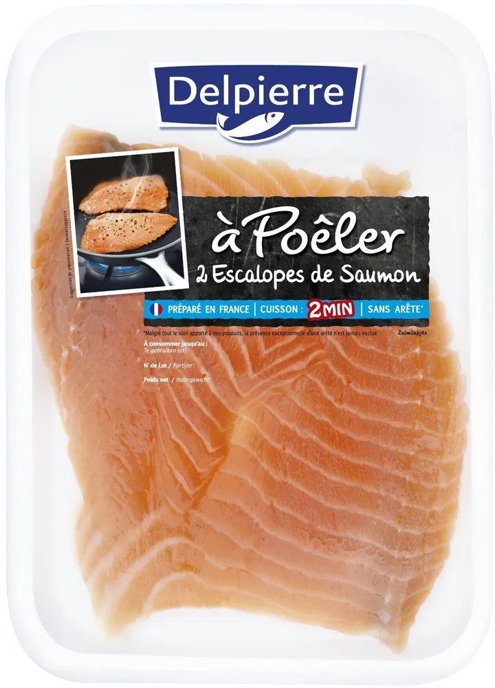 Escalopes de saumon sans arete à poeler