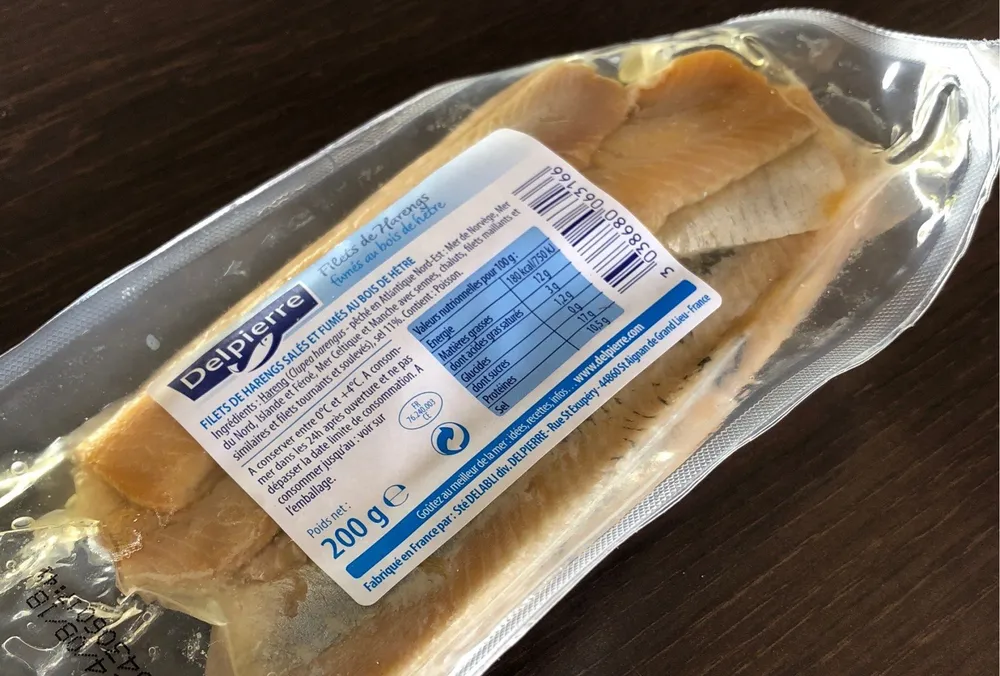 Filets de harengs fumés
