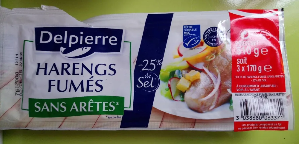 Harengs Fumés, sans arrêtes