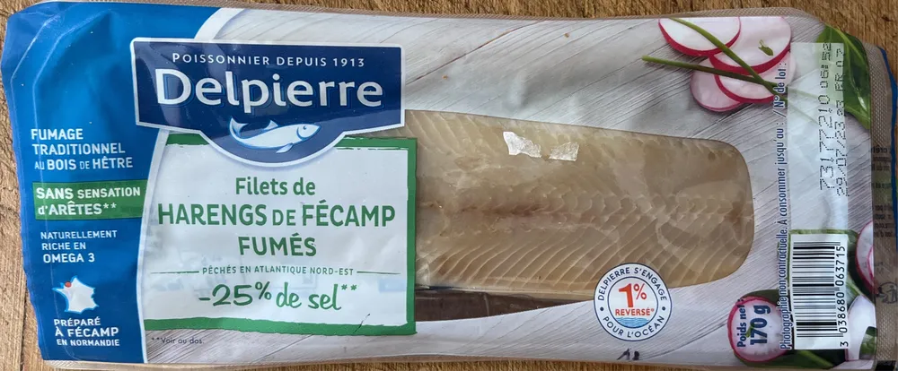 Filets de harengs fumés -25% de sel
