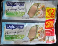 Hareng fumé, sel réduit de 25%, lot de 2