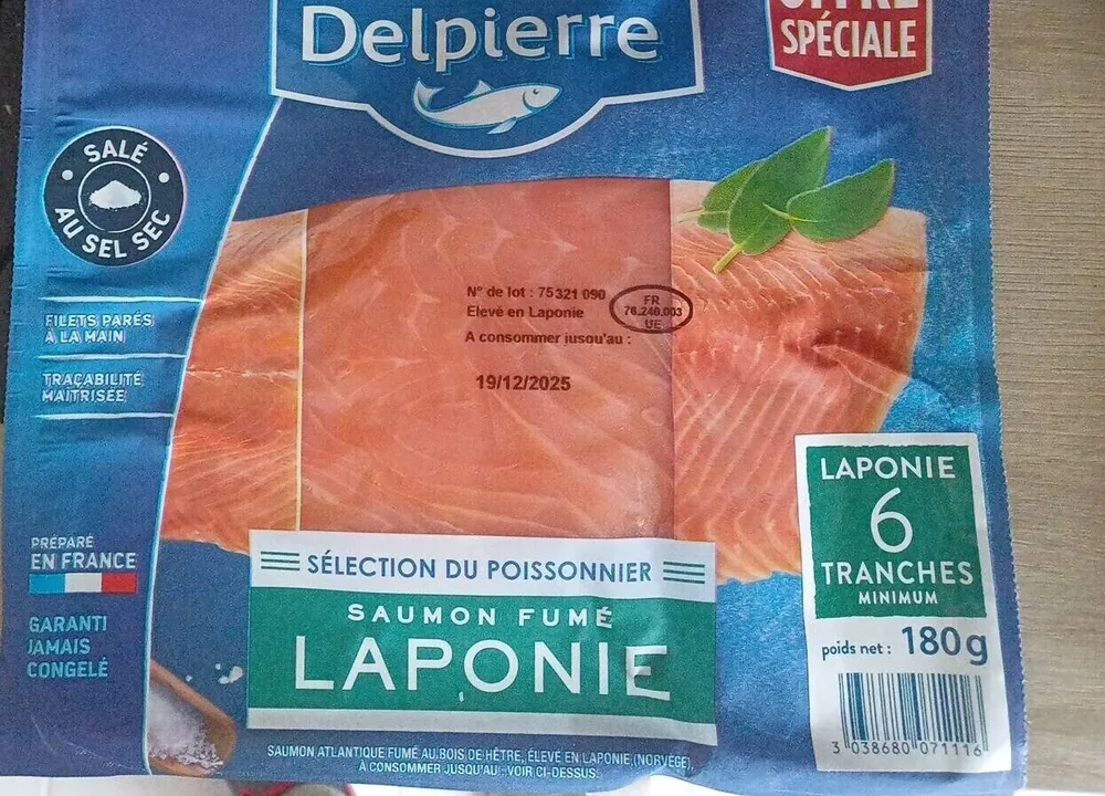 Saumon fumé laponie