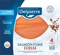 Saumon fumé écosse 4 tranches Delpierre