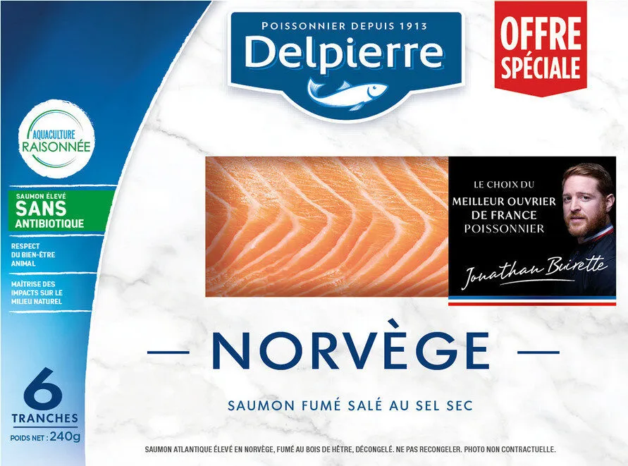 SAUMON FUMÉ NORVÈGE DELPIERRE