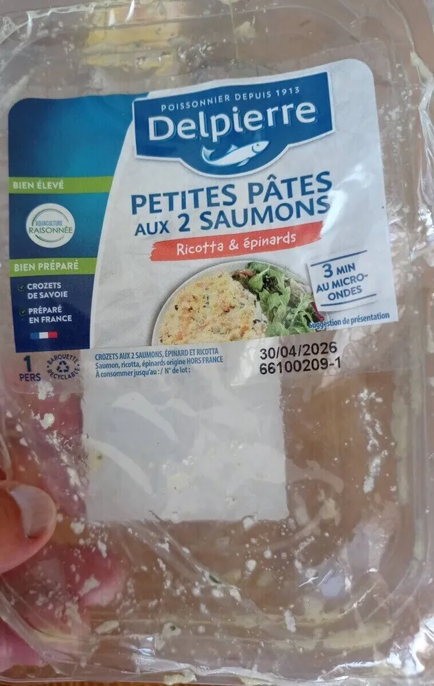 Petites pâtes aux deux saumons