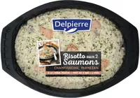 Risotto aux 2 saumons champignon , parmesan