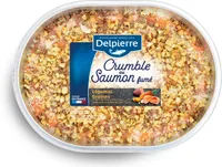 Crumble au saumon fumé
