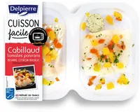 Cabillaud tomates & poivrons beurre citron basilic