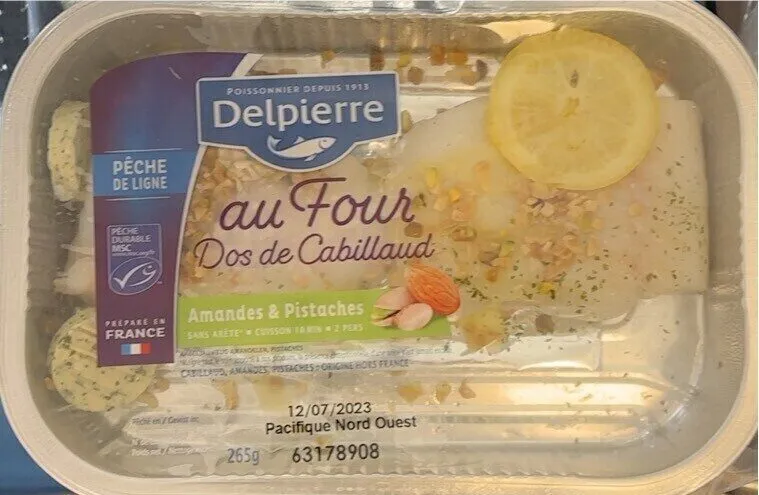 Dos de cabillaud au four