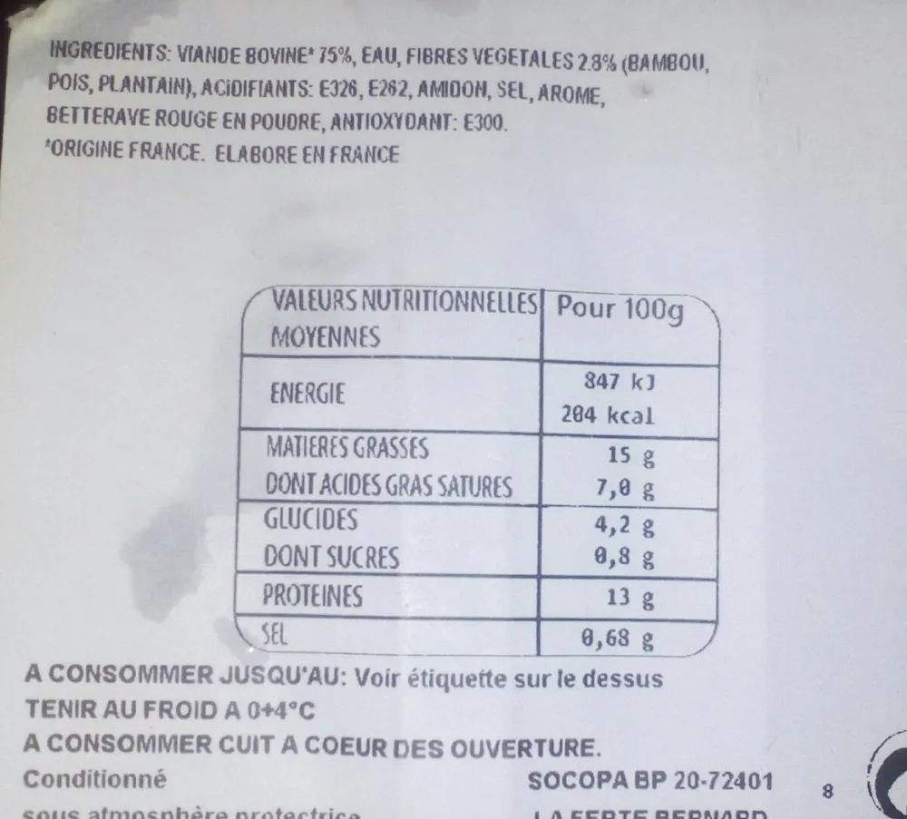 Haches L'ultra Tendre de Boeuf