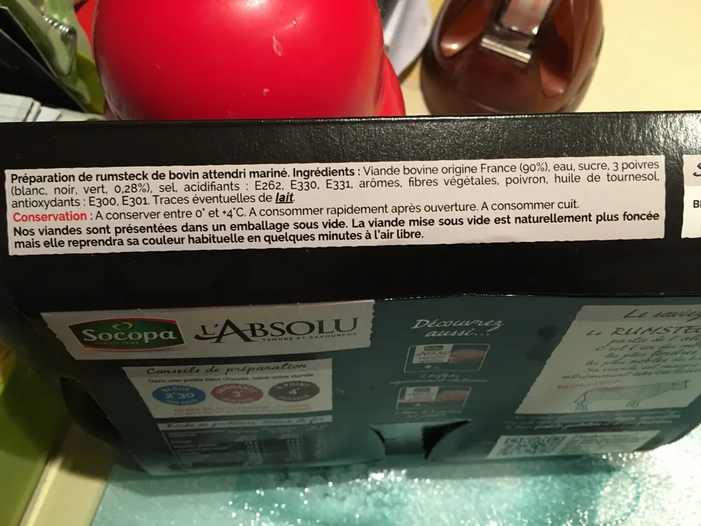 Pavé de Rumsteck aux 3 Poivres