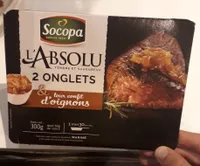 Socopa Onglets Marinés- Onglets De Boeuf Marinés Et Leur Confit D'oignons 2 x 120 g