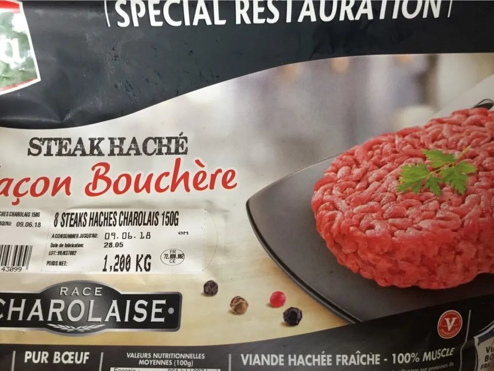Steak Haché Frais Pur Boeuf Race Charolaise