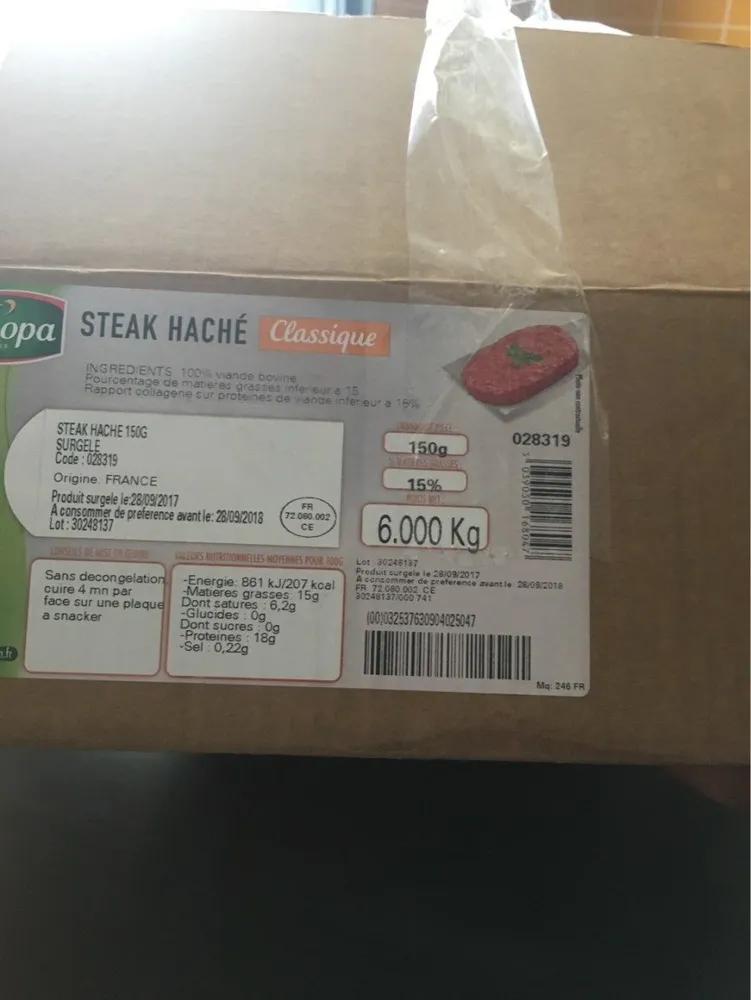 Steak hache
