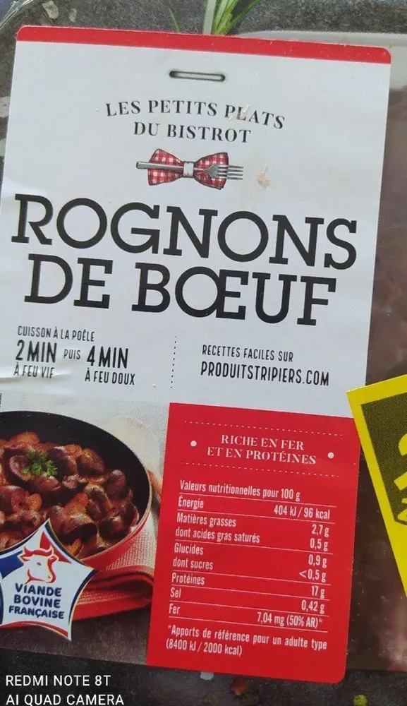 Rognons de boeuf
