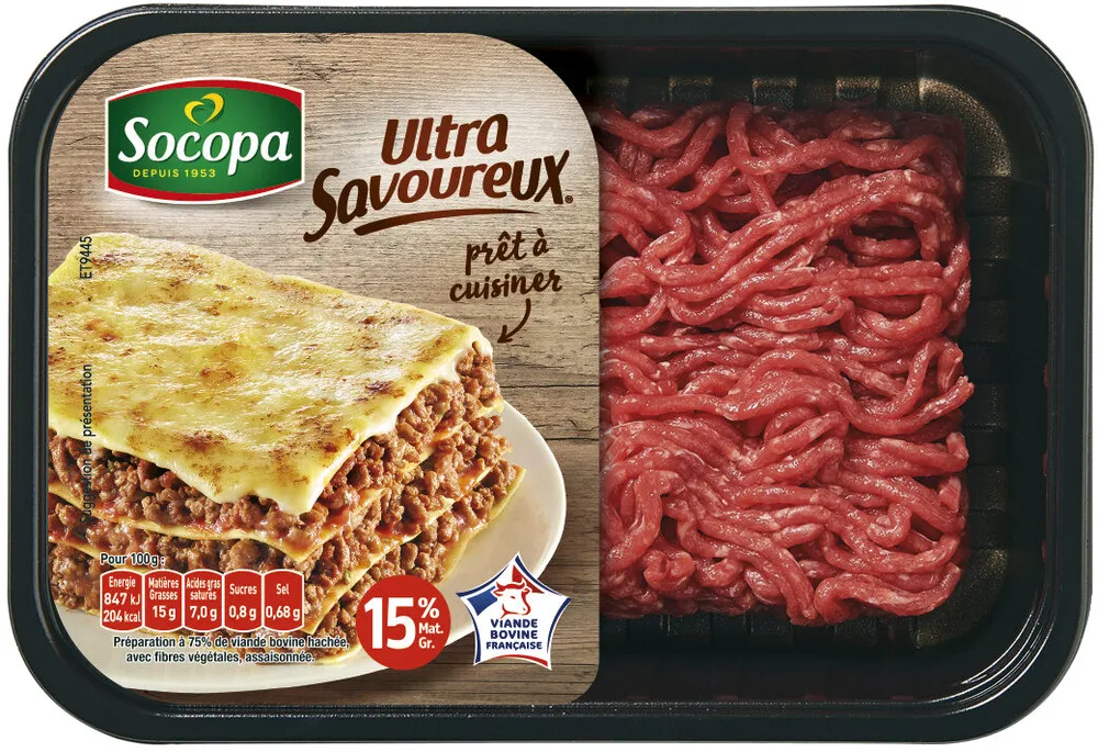 Ultra savoureux 15% 500g socopa