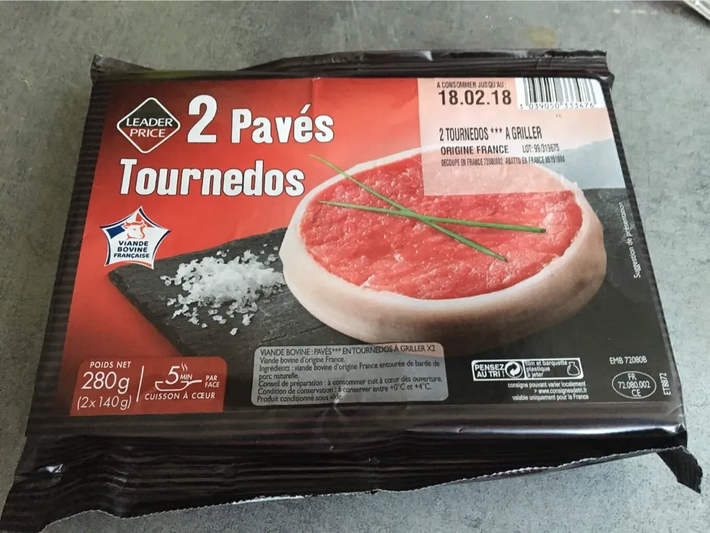 Pavé tournedos
