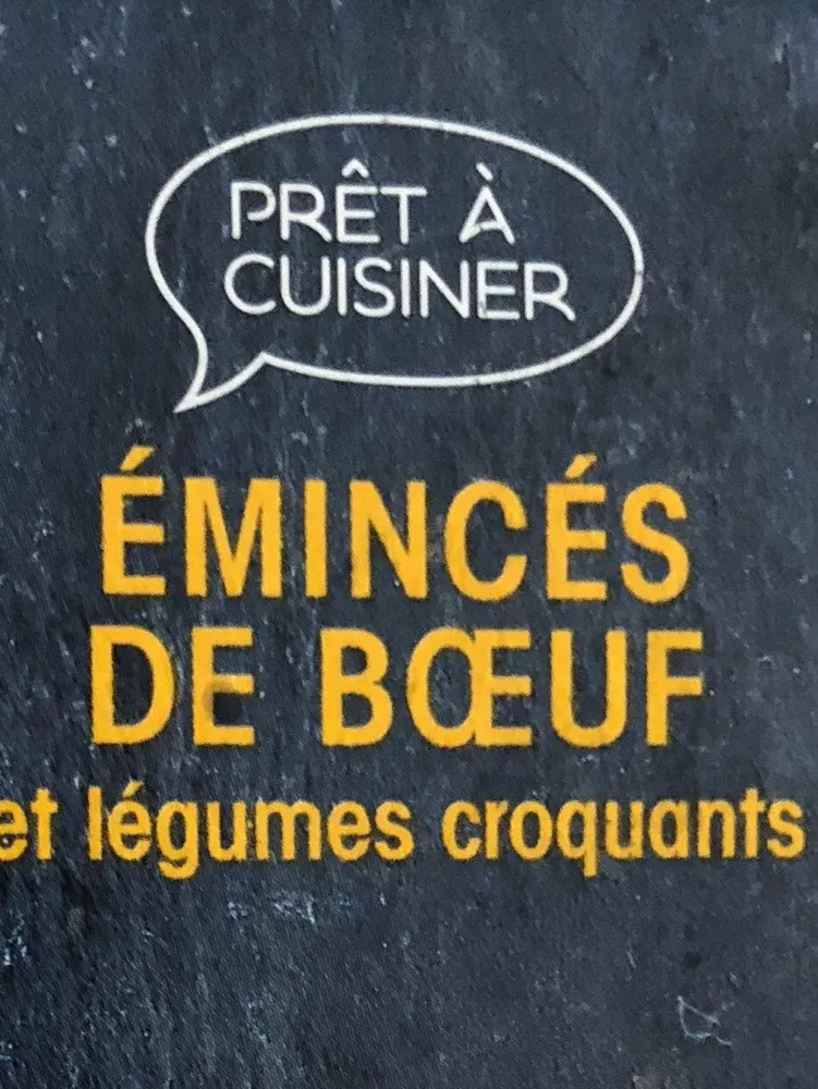 Emincés de boeuf