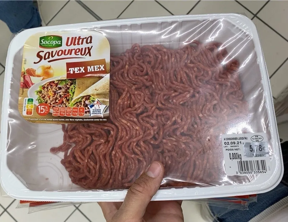 Viande hachee 15% TEXMEX