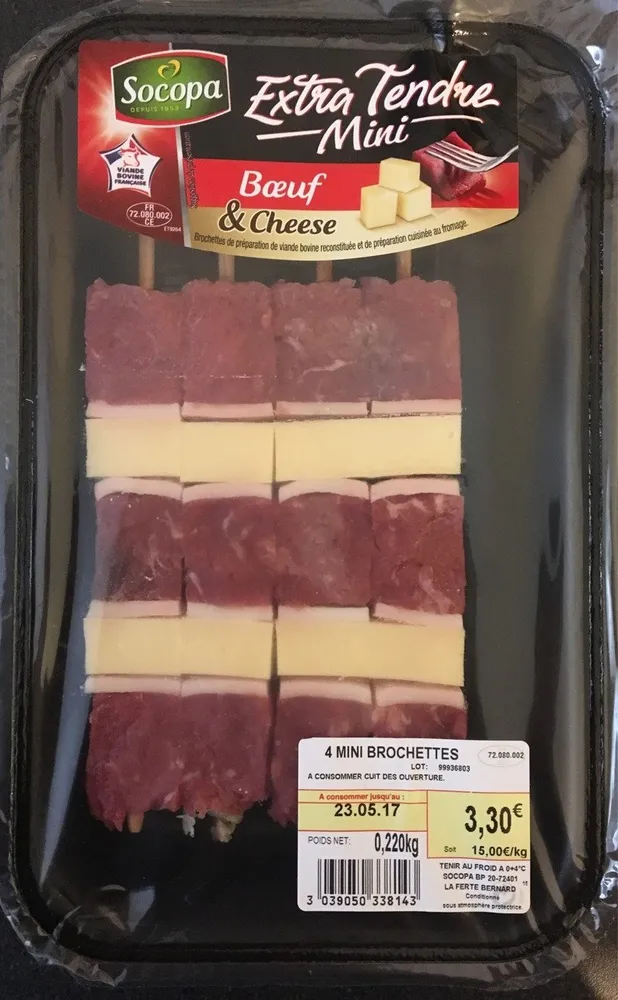 Extra tendre mini Boeuf & cheese