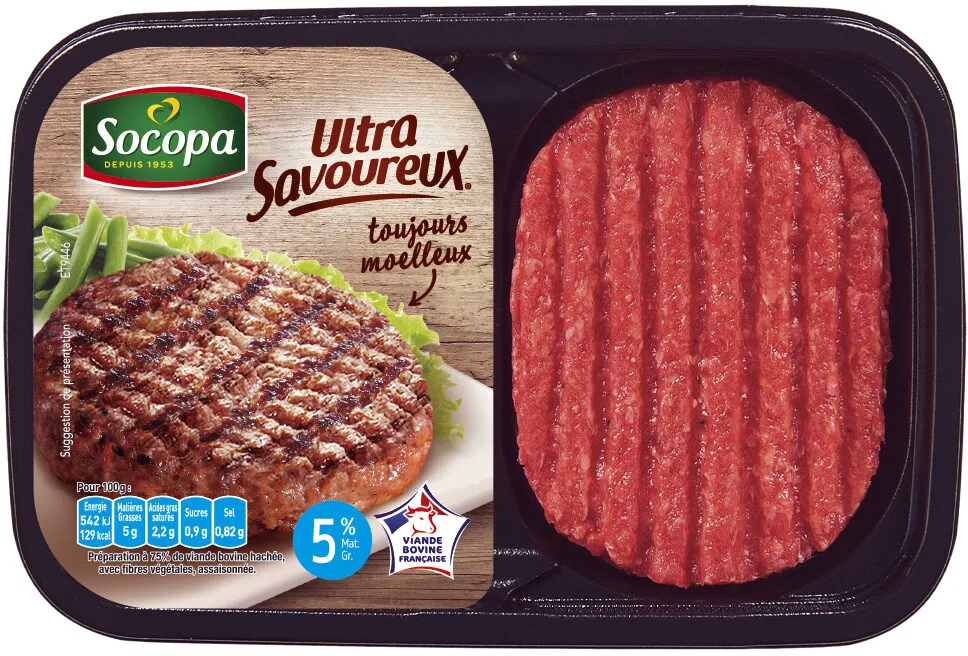 Steaks hachés pur boeuf 5% MG