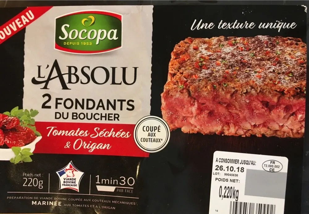 2 Fondants du Boucher Tomates séchées & Origan