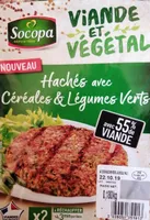 Hachés avec céréales et légumes verts