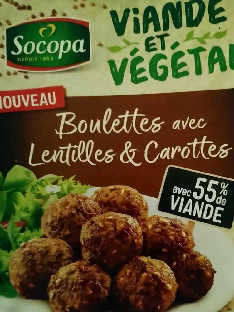 Boulettes avec lentilles et carottes