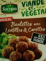 Boulettes avec lentilles et carottes