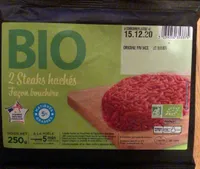 Bio 2 steaks hachés Façon bouchère