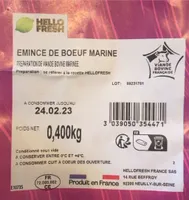Émincé de bœuf mariné