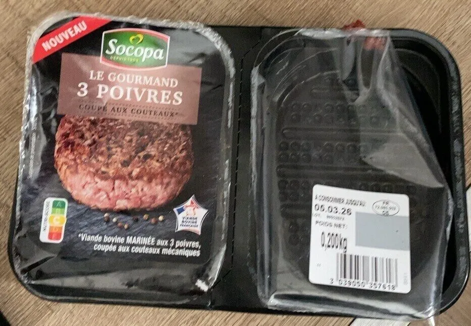 steak haché trois poivres