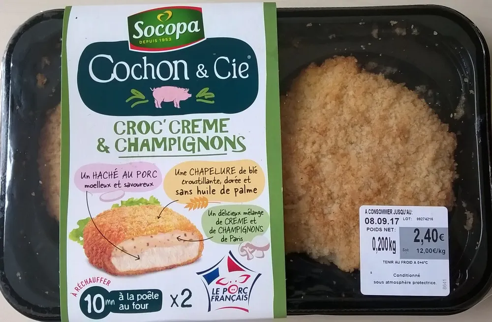 Croc' crème & champignons