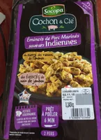 Eminces de porc marines saveurs indiennes