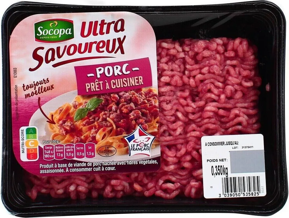 Ultra Savoureux haché de porc