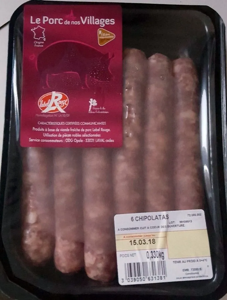 6 Chipolatas