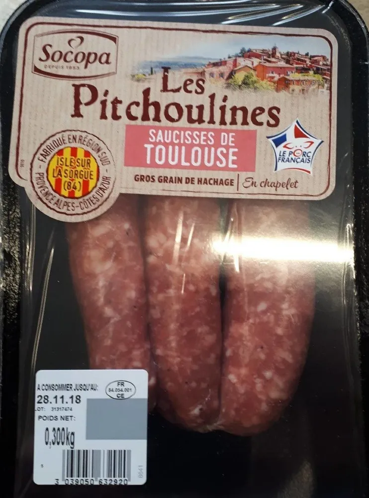 Les pitchoulines saucisse de toulouse