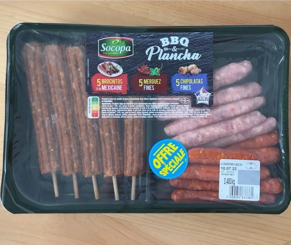 Plateau plancha&bbq