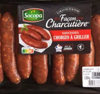 Saucisses chorizo à griller