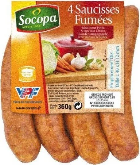 Saucisses fumées