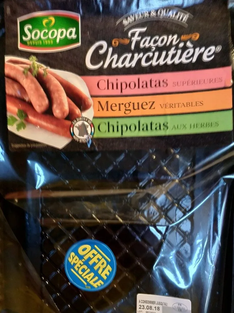 Socopa saucisse merguez saveur authentique