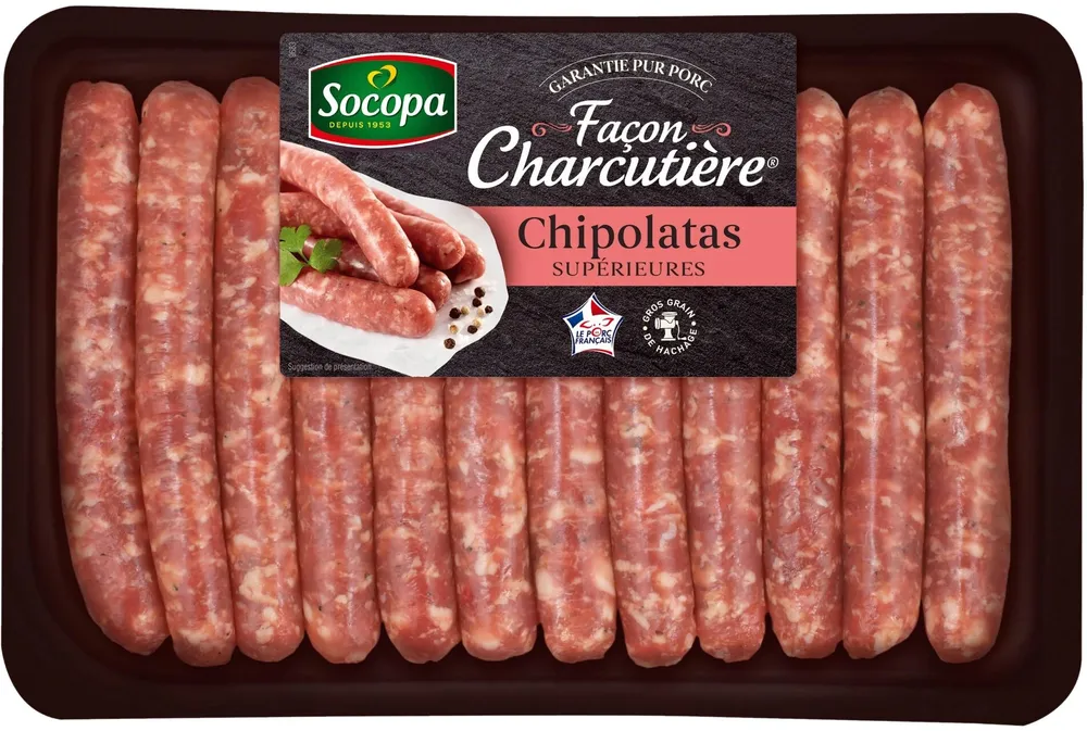 12 Chipolatas Supérieures Façon Charcutière