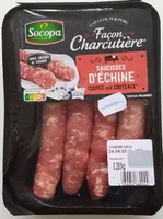 saucisse l'échine coupée au couteaux