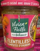 LENTILLES COMPOTÉE D'OIGNONS